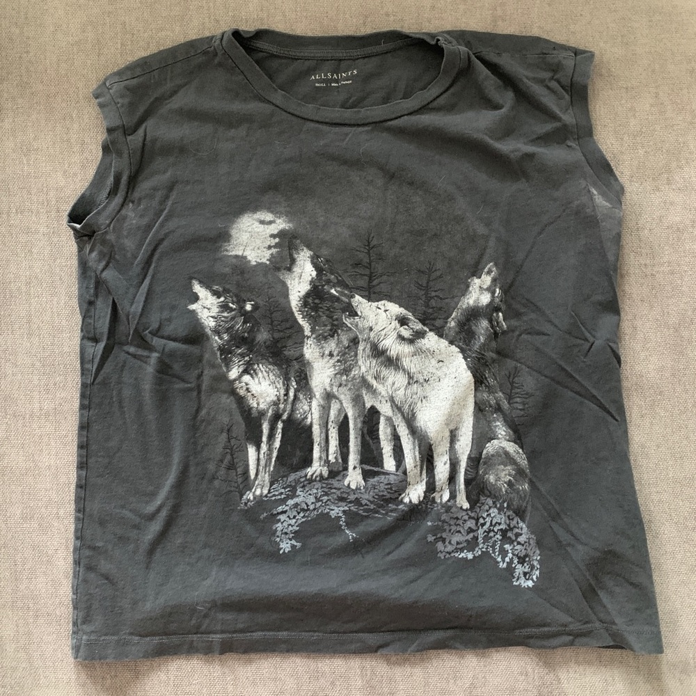 AllSaints Wolf Pack T-Shirt, size S